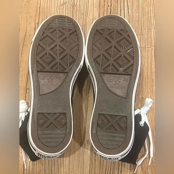 Converse Black and White Platform High-Tops Women’s 9 VGUC - Picture 8 of 8